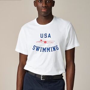 J. Crew Limited-edition USA Swimming® X J.Crew Broken-in graphic T-shirt